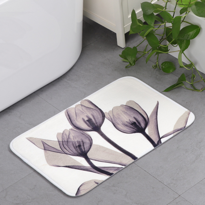 Memory-Foam-Chronic-Rebound-Printing-Lotus-Absorbent-Non-slip-Mat-Home-Childrens-Room-Floor-Carpet-1339655-1