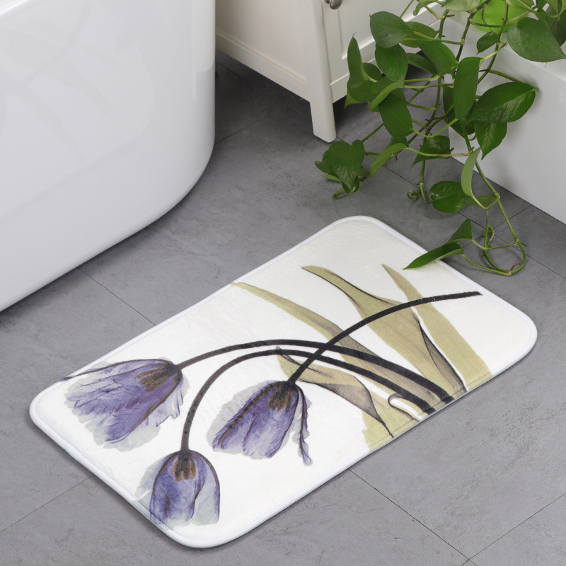 Memory-Foam-Chronic-Rebound-Printing-Lotus-Absorbent-Non-slip-Mat-Home-Childrens-Room-Floor-Carpet-1339655-3