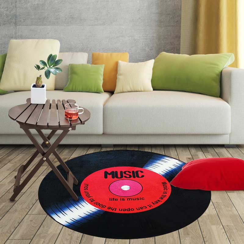 Non-Slip-Retro-Round-Record-Coaster-Printing-Soft-Floor-Mat-Carpet-Room-Area-Rug-1412671-7
