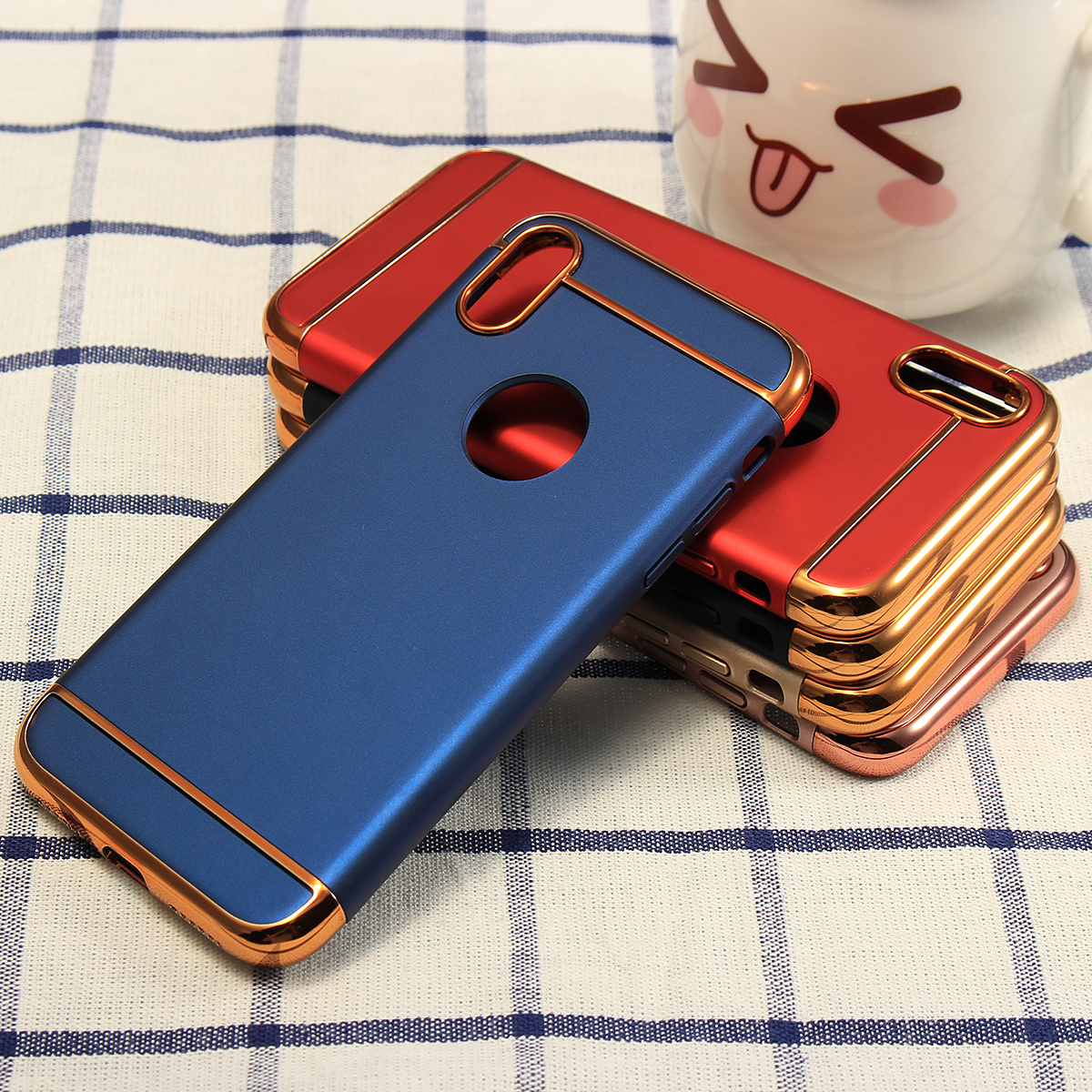 3-In-1-Plating-Anti-Fingerprint-Acrylic-PC-Case-Cover-for-iPhone-X-1229123-6