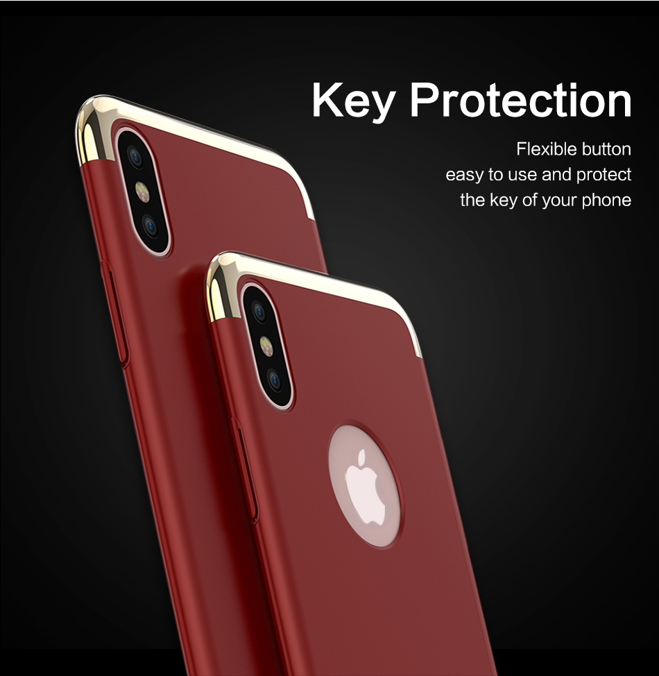 3-In-1-Plating-Anti-Fingerprint-Protective-Case-For-iPhone-X-1243104-5