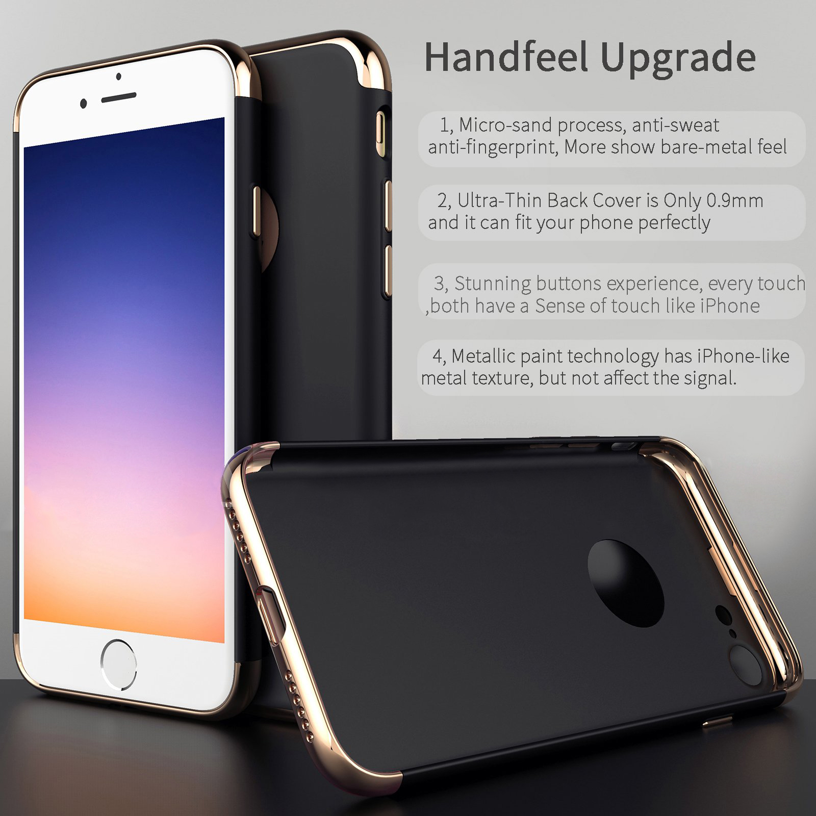 3-In-1-Ultra-Thin-Plating-Hard-PC-Case-For-iPhone-7--iPhone-8-Non-original-1094612-2