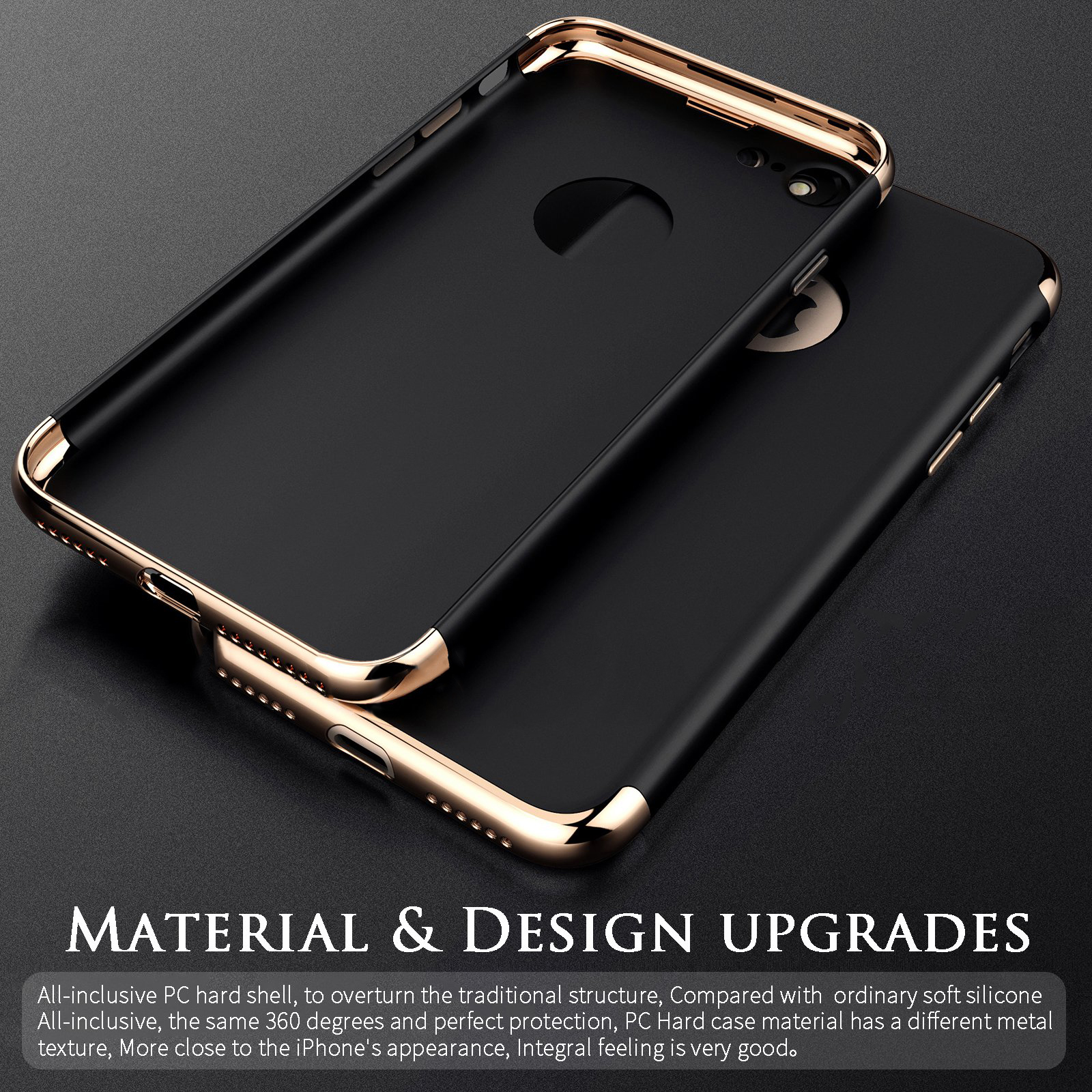 3-In-1-Ultra-Thin-Plating-Hard-PC-Case-For-iPhone-7--iPhone-8-Non-original-1094612-3