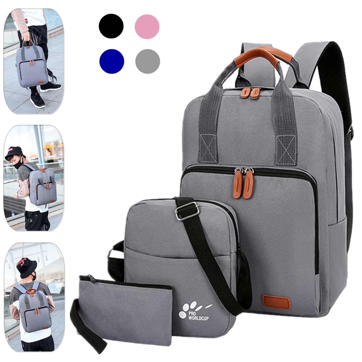 3PCS-Laptop-Bag-Backpack-Shoulder-Bag-Crossbody-Bag-Handbag-Wallet-With-External-USB-Chaging-Port-1534487-1