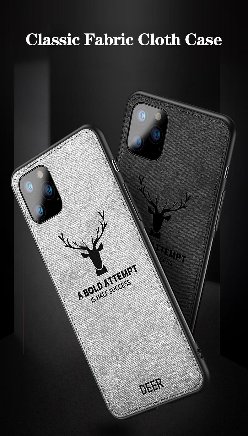 BAKEEY-Deer-Canvas-Cloth-Shockproof-Protective-Case-for-iPhone-11-Pro-Max-65-inch-1566419-1