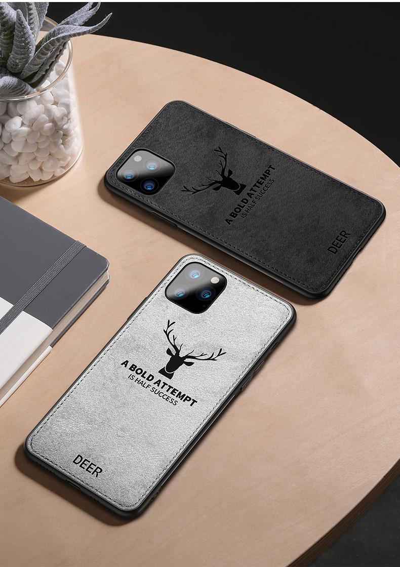 BAKEEY-Deer-Canvas-Cloth-Shockproof-Protective-Case-for-iPhone-11-Pro-Max-65-inch-1566419-11