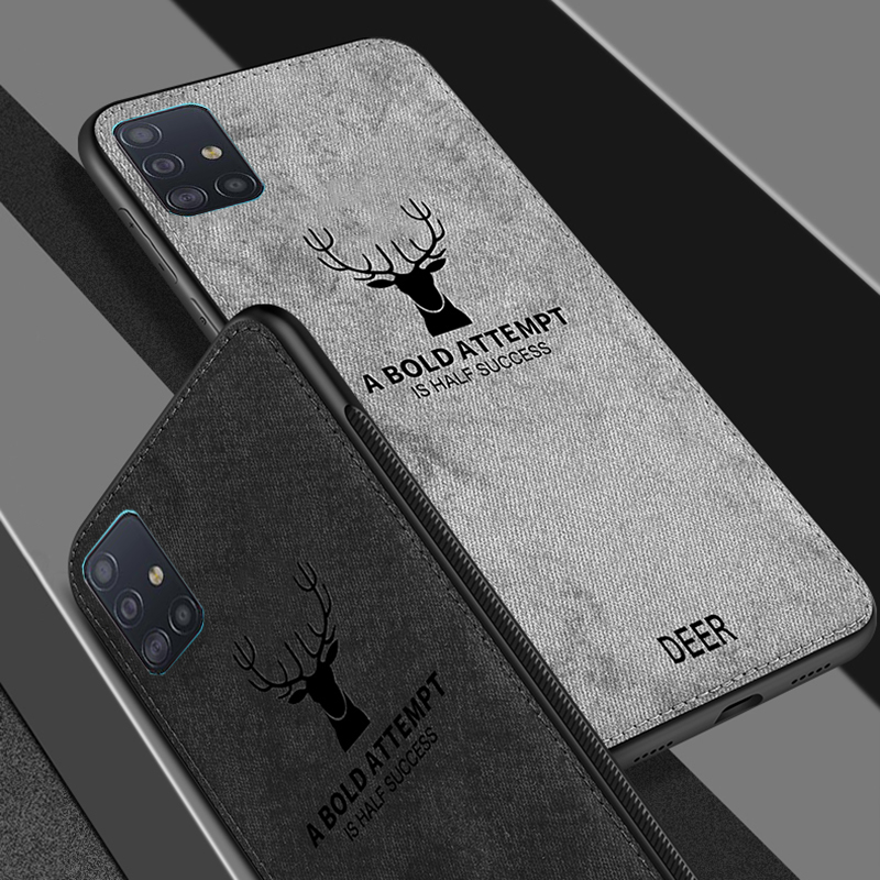 BAKEEY-Deer-Classic-Canvas-Cloth-Shockproof-TPU-Protective-Case-for-Samsung-Galaxy-S20-1630962-1