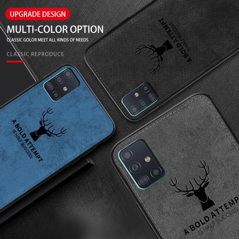 BAKEEY-Deer-Classic-Canvas-Cloth-Shockproof-TPU-Protective-Case-for-Samsung-Galaxy-S20-1630962-5