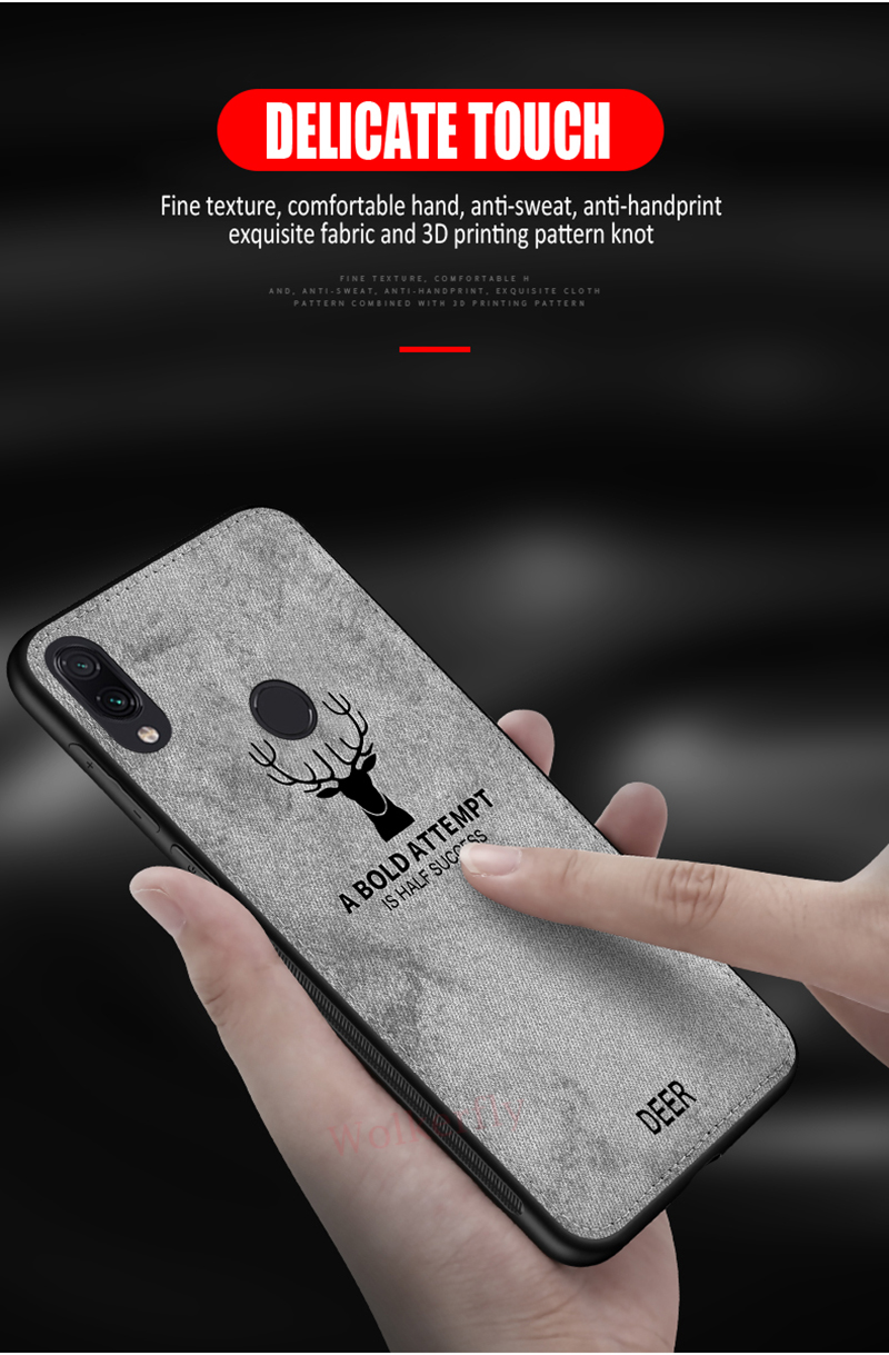 BAKEEY-Deer-Shockproof-Anti-Scratch-ClothTPU-Protective-Case-For-Xiaomi-Redmi-7--Redmi-Y3-Non-origin-1454415-1