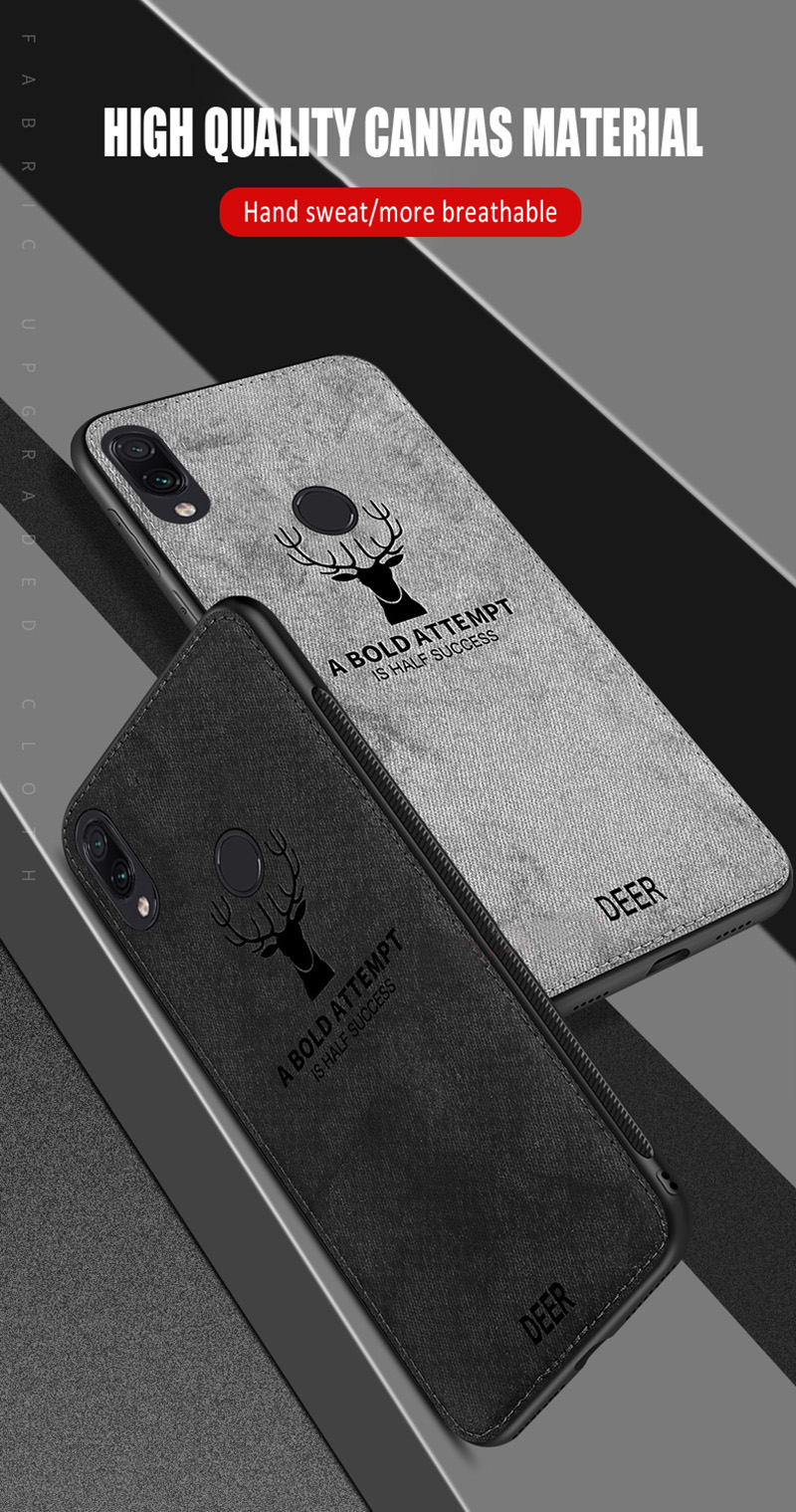 BAKEEY-Deer-Shockproof-Anti-Scratch-ClothTPU-Protective-Case-For-Xiaomi-Redmi-7--Redmi-Y3-Non-origin-1454415-10