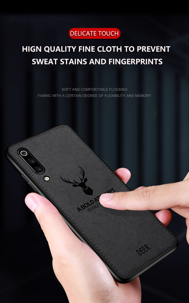 BAKEEY-Deer-Shockproof-ClothTPU-Protective-Case-For-Xiaomi-Mi9--Mi-9-Transparent-Edition-1464389-1