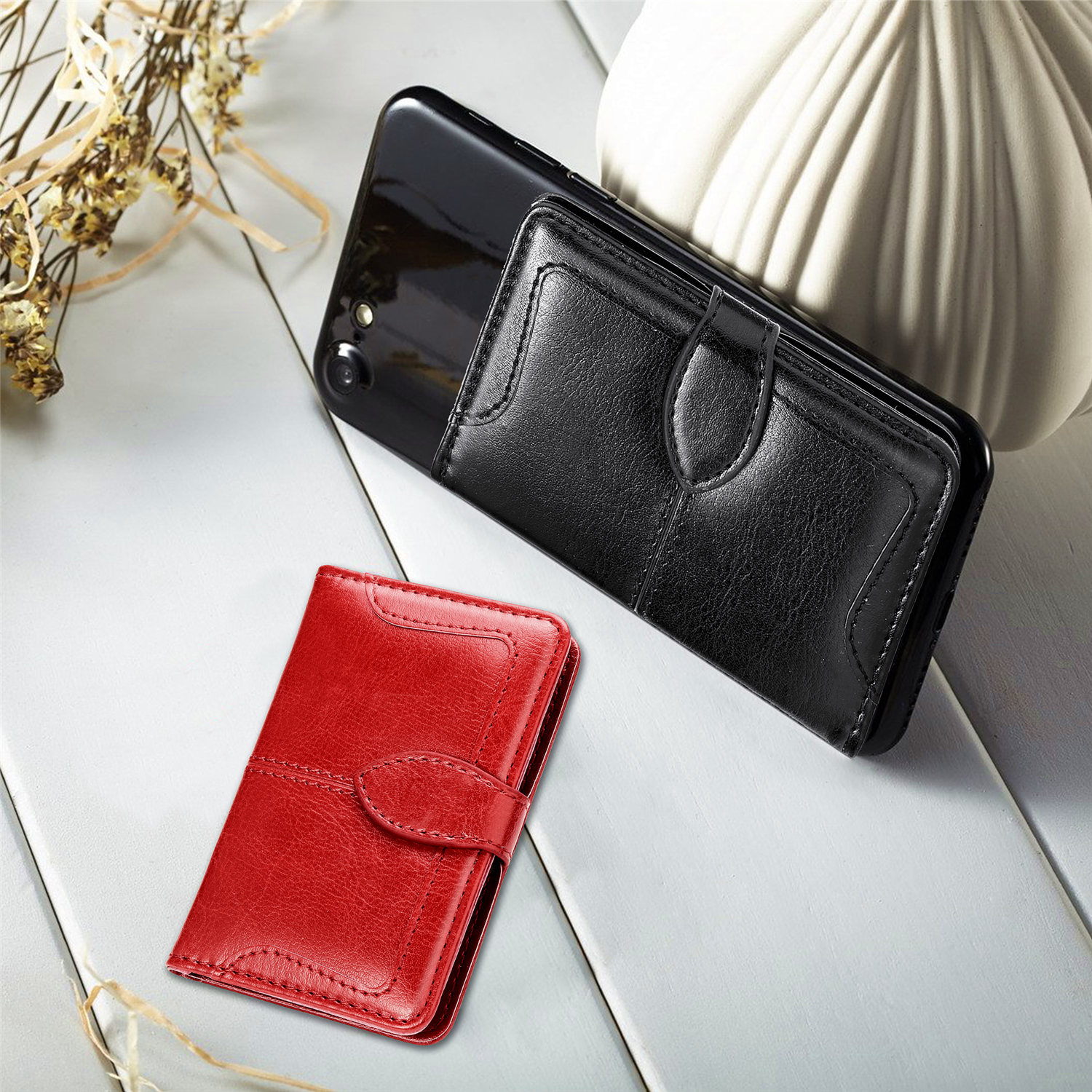 BEFOSPEY-Stick-On-Phone-Wallet-Business-3M-Adhesive-Sticker-Magnetic-Flip-PU-Leather-Credit-Card-Hol-1833041-11