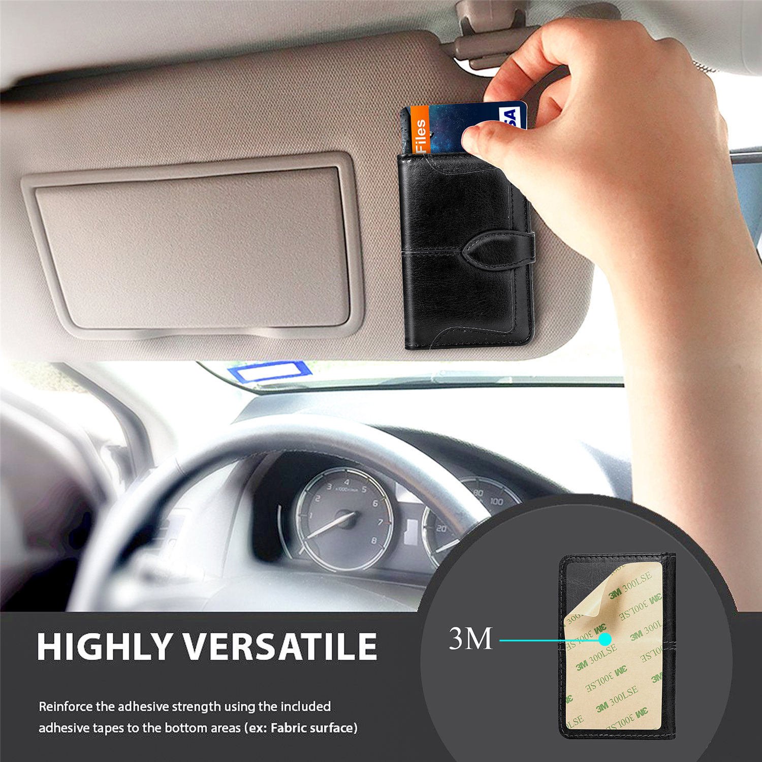 BEFOSPEY-Stick-On-Phone-Wallet-Business-3M-Adhesive-Sticker-Magnetic-Flip-PU-Leather-Credit-Card-Hol-1833041-9