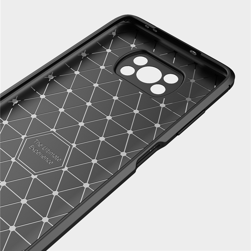 Bakeey--for-POCO-X3-PRO---POCO-X3-NFC-Case-Carbon-Fiber-Texture-with-Lens-Protector-Shockproof-Silic-1820462-7