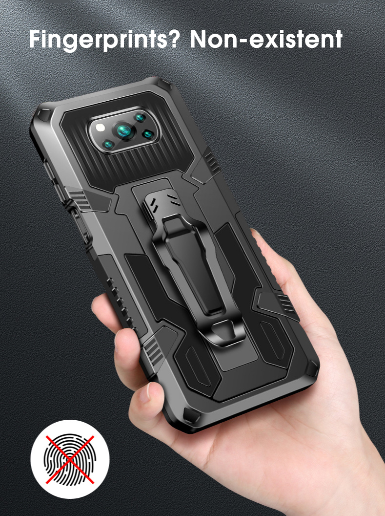 Bakeey--for-POCO-X3-PRO---POCO-X3-NFC-Case-Dual-Layer-Rugged-Armor-Magnetic-with-Belt-Clip-Stand-Non-1800060-7