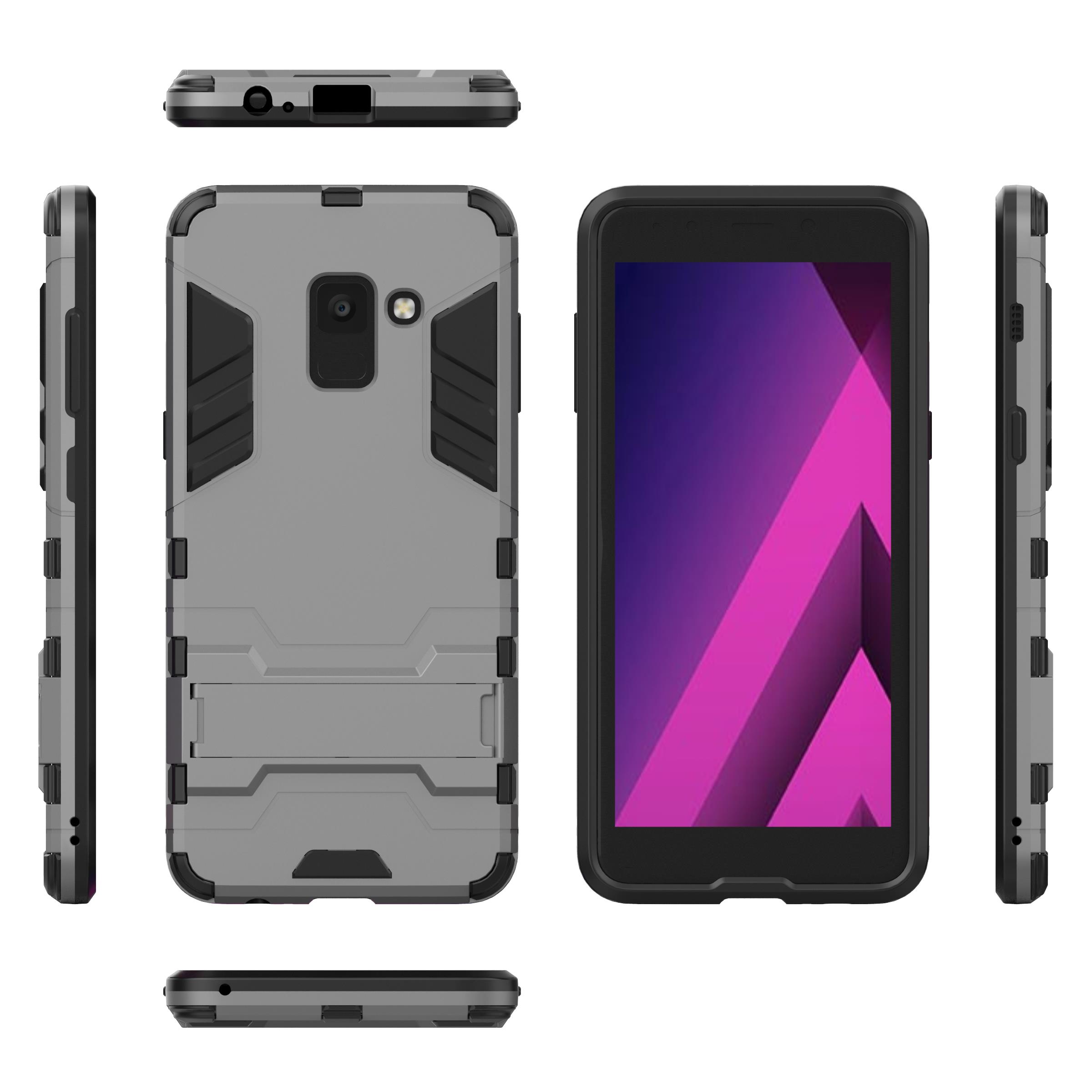 Bakeey-2-in-1-Armor-Kickstand-Hard-PC-Protective-Case-for-Samsung-Galaxy-A8-Plus-2018-1297009-3