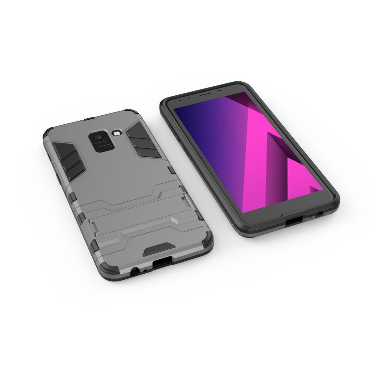 Bakeey-2-in-1-Armor-Kickstand-Hard-PC-Protective-Case-for-Samsung-Galaxy-A8-Plus-2018-1297009-4