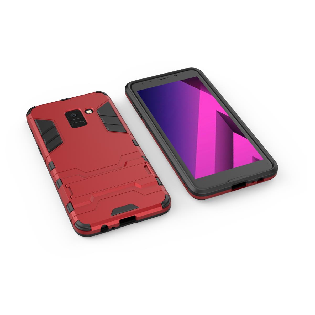 Bakeey-2-in-1-Armor-Kickstand-Hard-PC-Protective-Case-for-Samsung-Galaxy-A8-Plus-2018-1297009-5