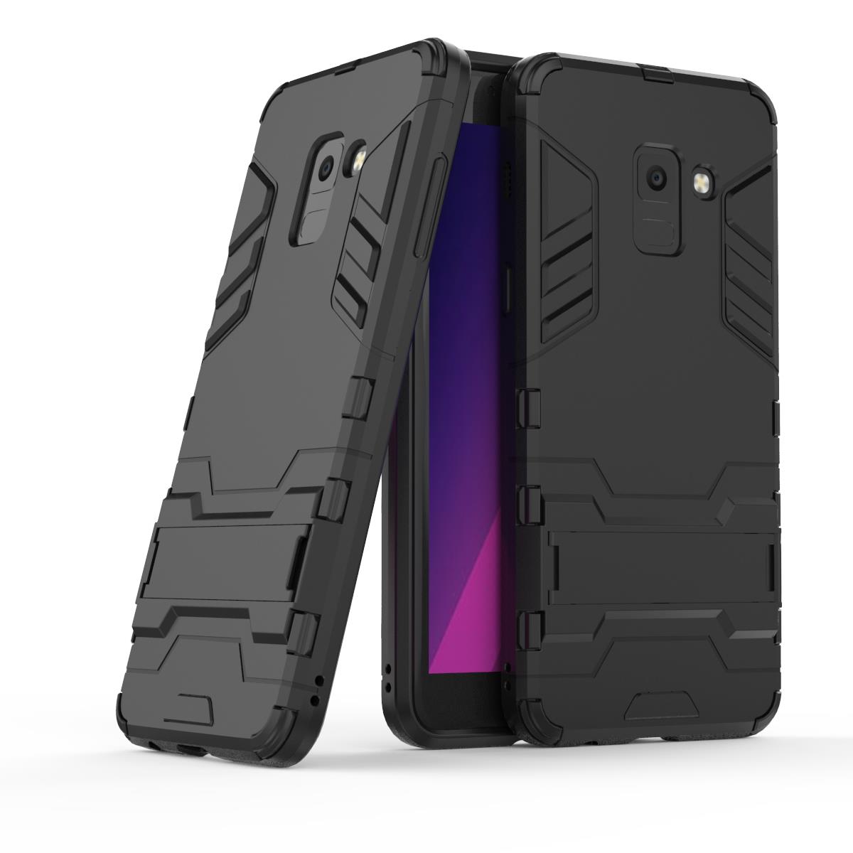 Bakeey-2-in-1-Armor-Kickstand-Hard-PC-Protective-Case-for-Samsung-Galaxy-A8-Plus-2018-1297009-8