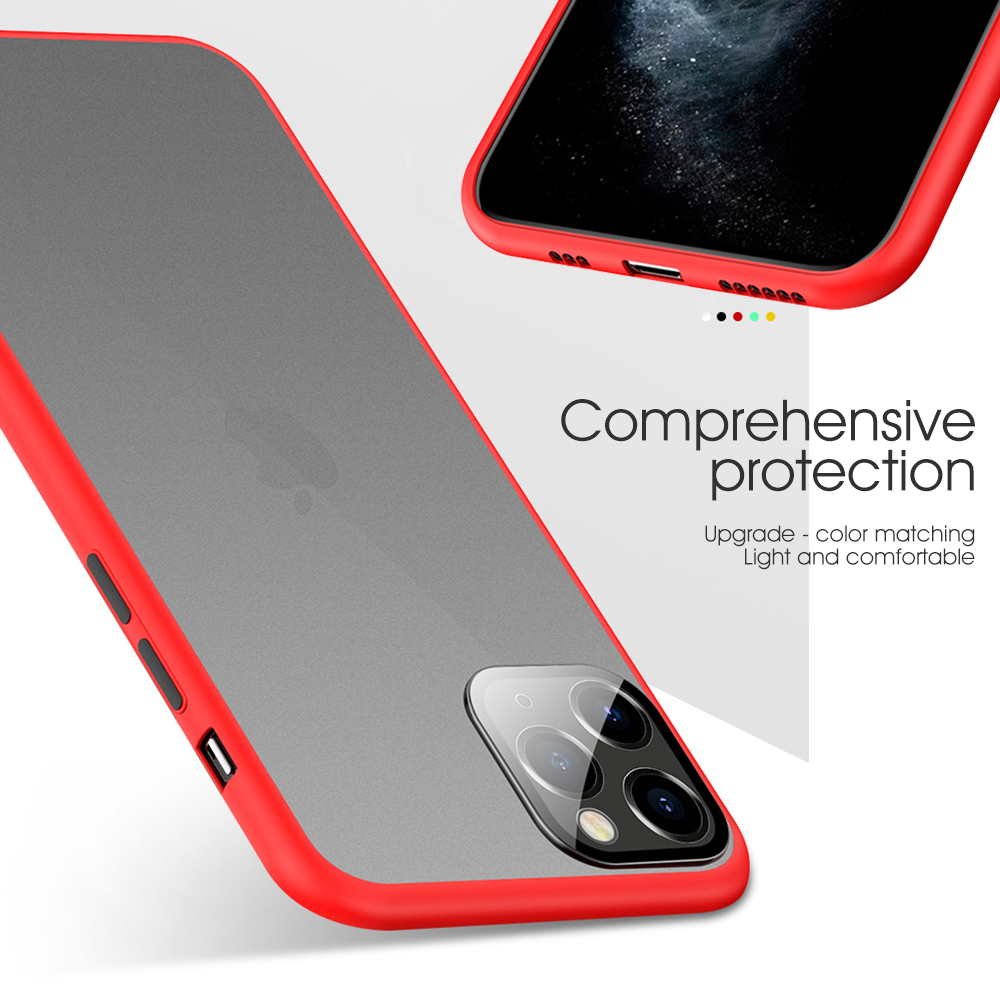 Bakeey-2-in-1-Shockproof-Anti-fingerprint-Matte-Translucent-Hard-Protective-Case-with-Lens-Protector-1640087-5