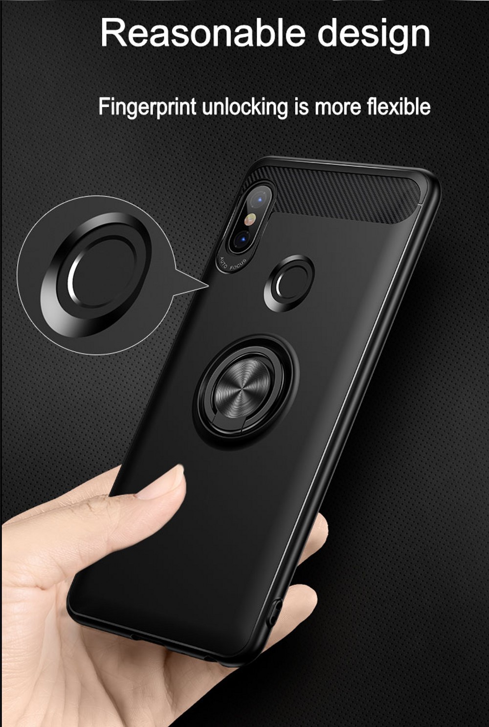 Bakeey-360deg-Adjustable-Metal-Ring-Kickstand-Magnetic-PC-Protective-Case-for-Xiaomi-Redmi-Note-5-No-1305910-2