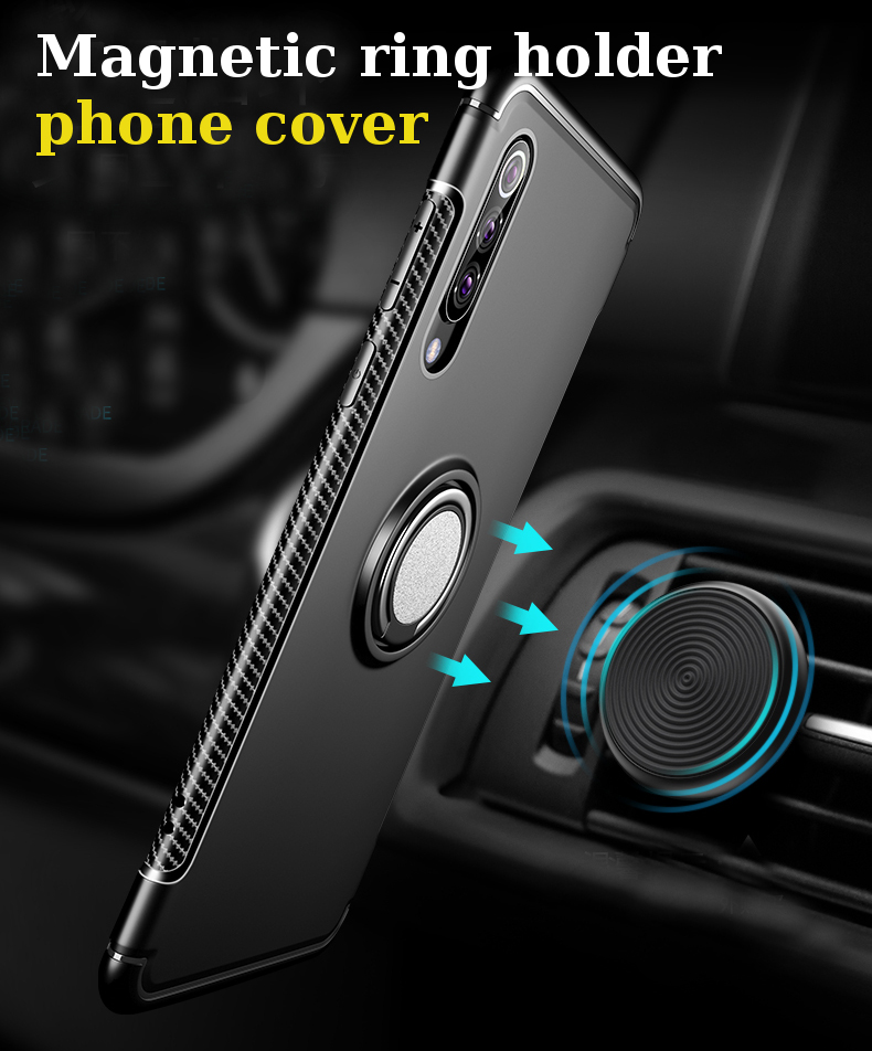 Bakeey-360deg-Rotating-Ring-Holder-Magnetic-Adsorption-Shockproof-Protective-Case-for-Xiaomi-Mi9--Mi-1532514-1