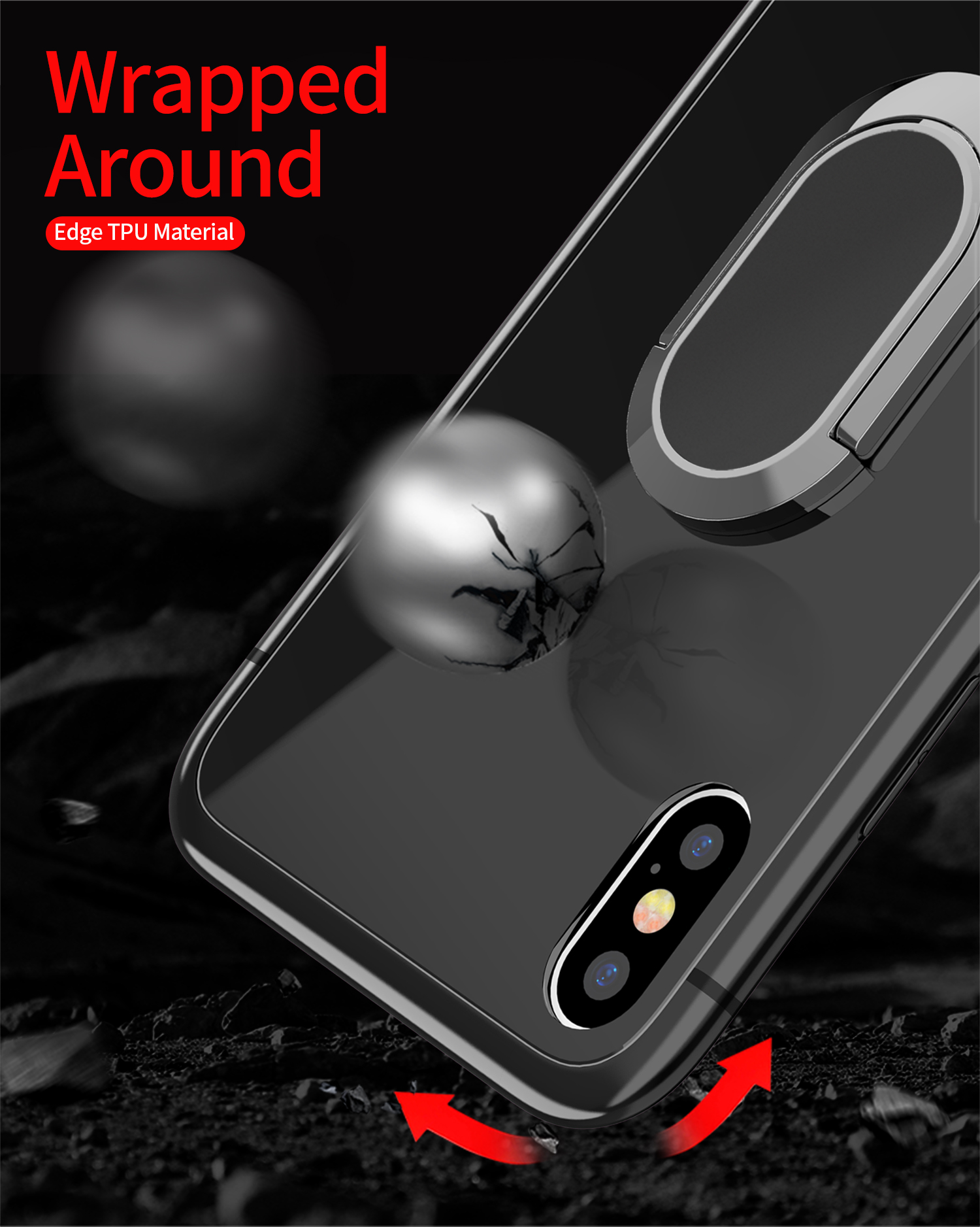 Bakeey-360deg-Rotation-Ring-Kickstand-Magnetic-Glass-Protective-Case-for-iPhone-X-1320685-8