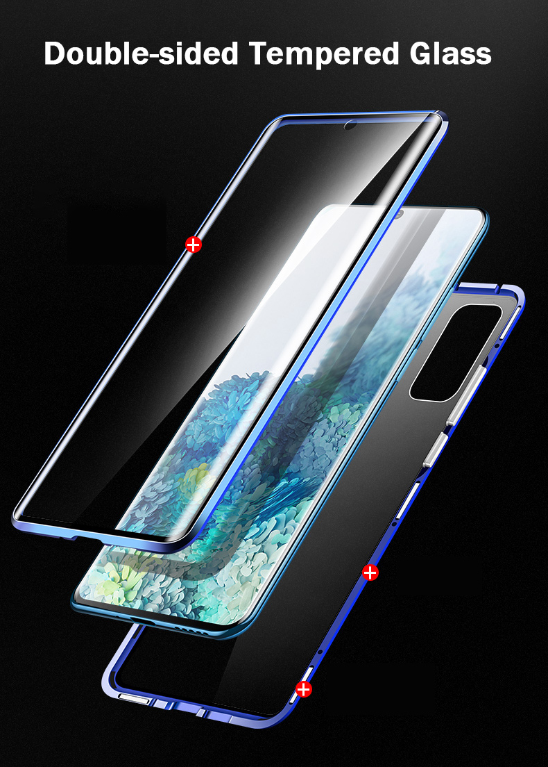 Bakeey-360ordm-Curved-Magnetic-Flip-Double-sided-9H-Tempered-Glass-Metal-Full-Body-Protective-Case-f-1660040-3