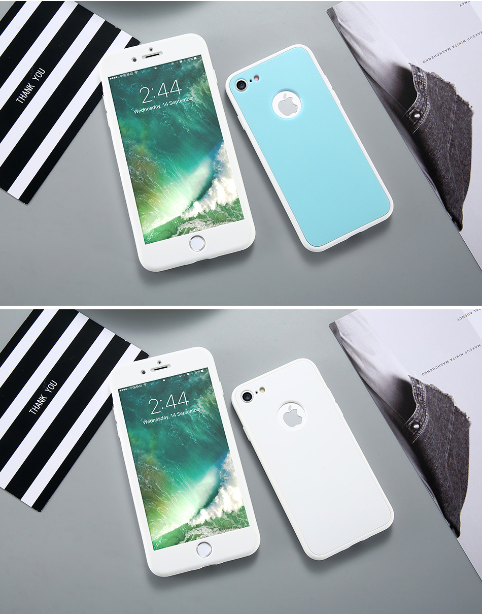Bakeey-360ordm-Full-Body-Hybrid-Color-Soft-Silicone-Case-For-iPhone-7-1163077-10