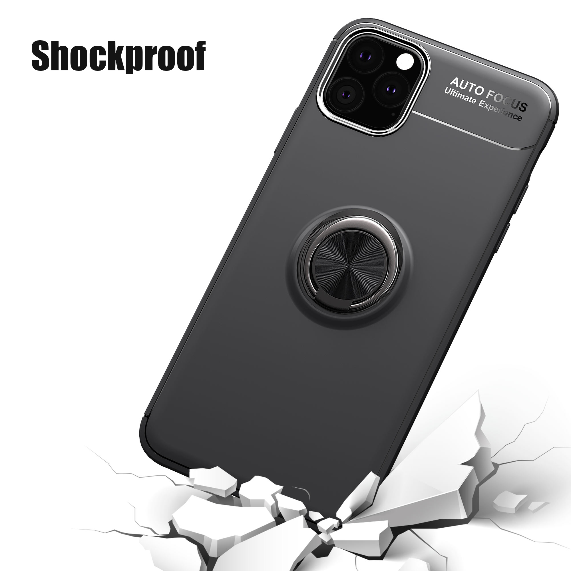 Bakeey-360ordm-Rotating-Magnetic-Ring-Holder-Soft-Silicone-Shockproof-Protective-Case-for-iPhone-11--1570321-2