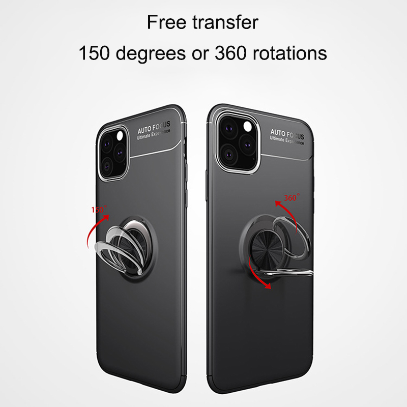 Bakeey-360ordm-Rotating-Magnetic-Ring-Holder-Soft-Silicone-Shockproof-Protective-Case-for-iPhone-11--1570321-4