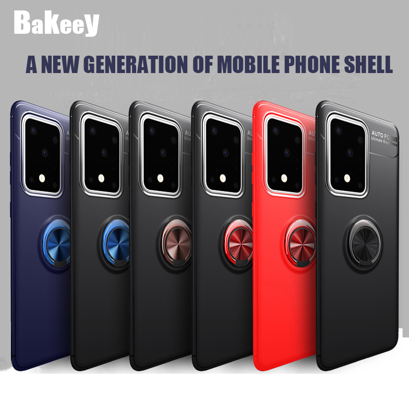 Bakeey-360ordm-Rotating-Magnetic-Ring-Holder-Soft-TPU-Shockproof-Protective-Case-for-Samsung-Galaxy--1628056-1