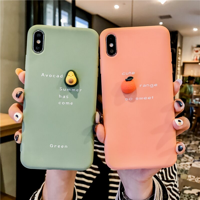 Bakeey-3D-Candy-Color-Avocado-Letter-Pattern-Soft-TPU-Protective-Case-for-iPhone-XS-MAX-XR-X-for-iPh-1540727-2