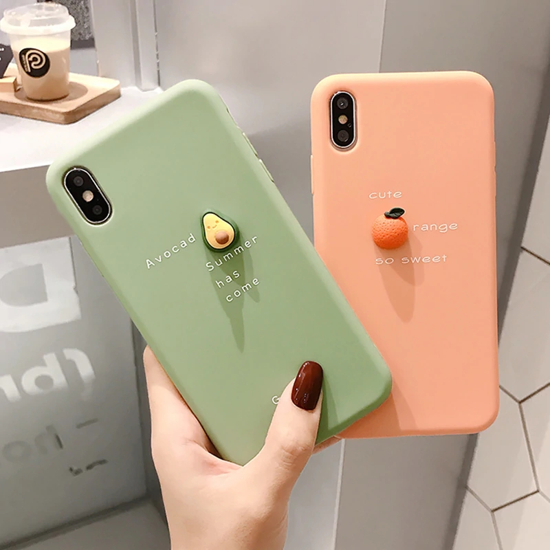Bakeey-3D-Candy-Color-Avocado-Letter-Pattern-Soft-TPU-Protective-Case-for-iPhone-XS-MAX-XR-X-for-iPh-1540727-3
