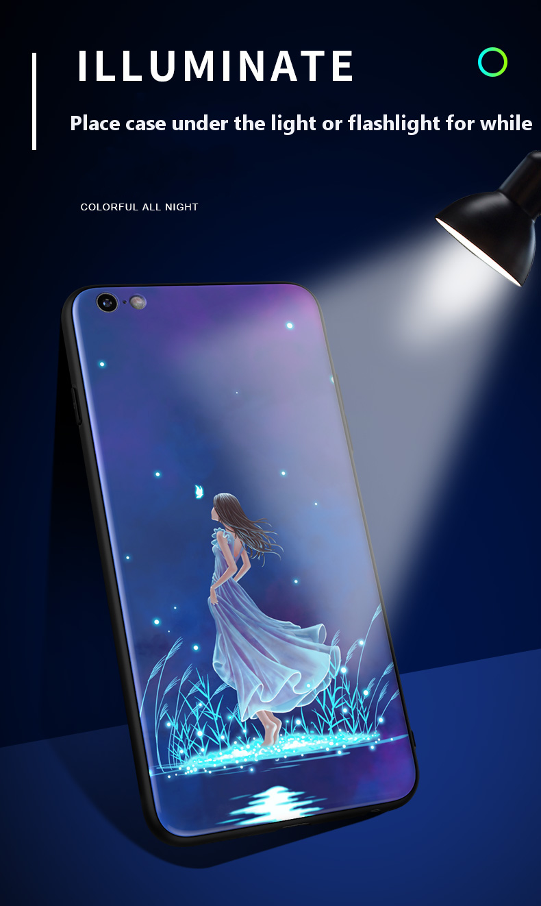 Bakeey-3D-Night-Luminous-Tempered-Glass-Protective-Case-for-iPhone-66s-1311664-6