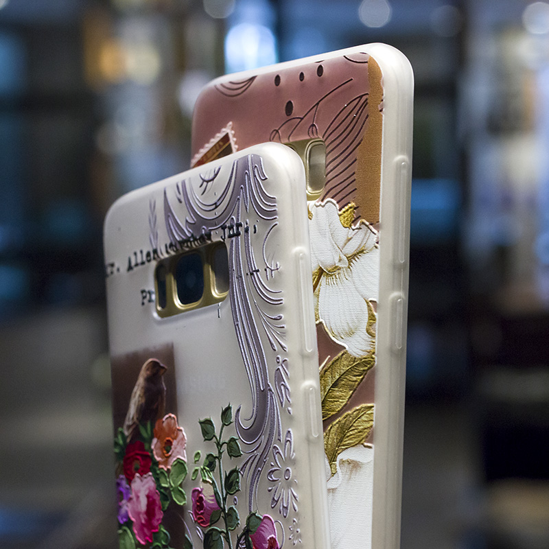 Bakeey-3D-Relief-Printing-Flower--Birds-Soft-Protective-Case-for-Samsung-Galaxy-S8-Plus-1307641-6