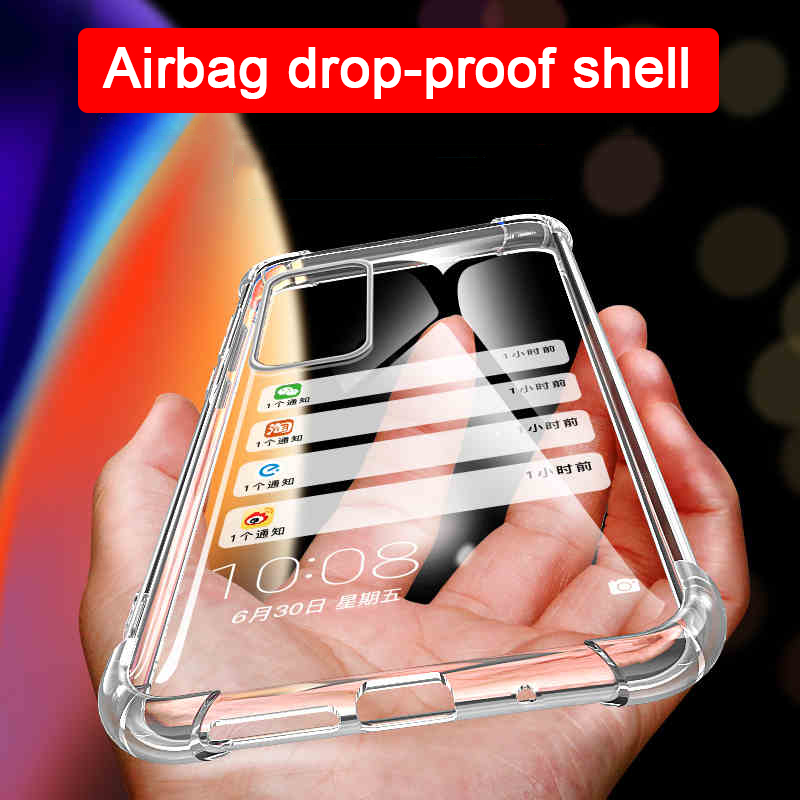 Bakeey-Air-Bag-Transparent-Non-Yellow-Soft-TPU-Shockproof-Protective-Case-for-Samsung-Galaxy-Note-10-1686720-2
