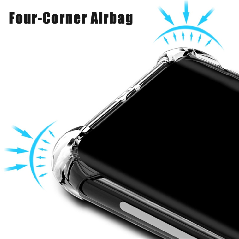 Bakeey-Air-Bag-Transparent-Non-Yellow-Soft-TPU-Shockproof-Protective-Case-for-Samsung-Galaxy-Note-10-1686720-4