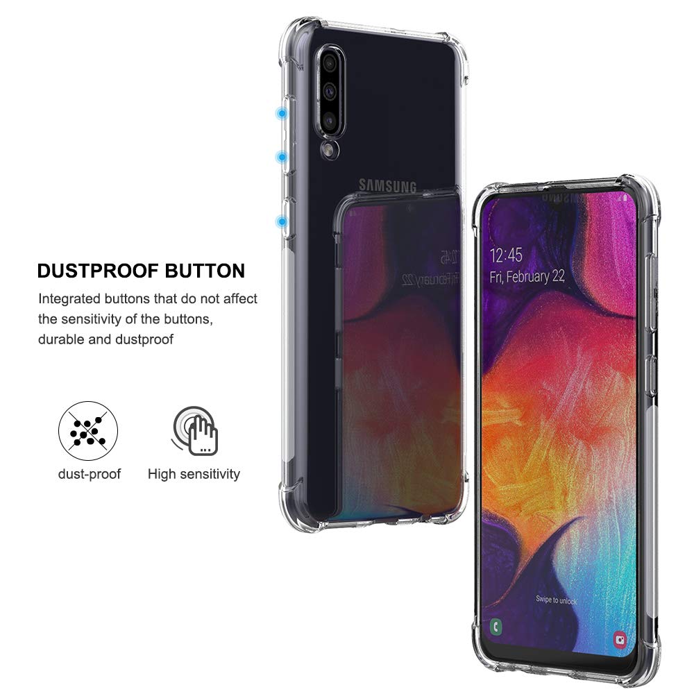 Bakeey-Air-Cushion-Corner-Transparent-TPU-Shockproof-Protective-Case-for-Samsung-Galaxy-A50-2019-1498201-3