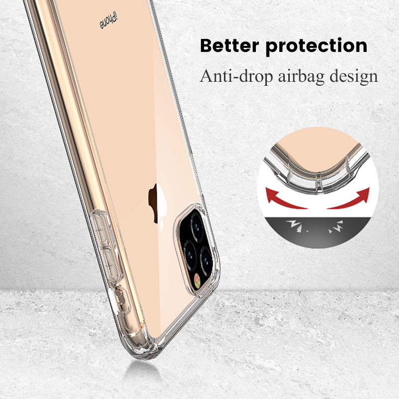 Bakeey-Airbag-Soft-TPU-Transparent-Shockproof-Protective-Case-for-iPhone-11-Pro-58-inch-1580790-5