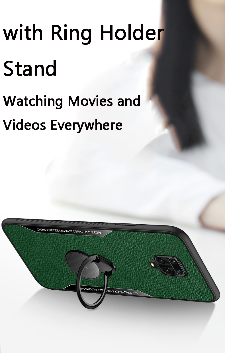 Bakeey-Anti-Fingerprint-Anti-Slip-Magnetic-Adsorption-with-Finger-Ring-Holder-Stand-TPU-Protective-C-1734419-11
