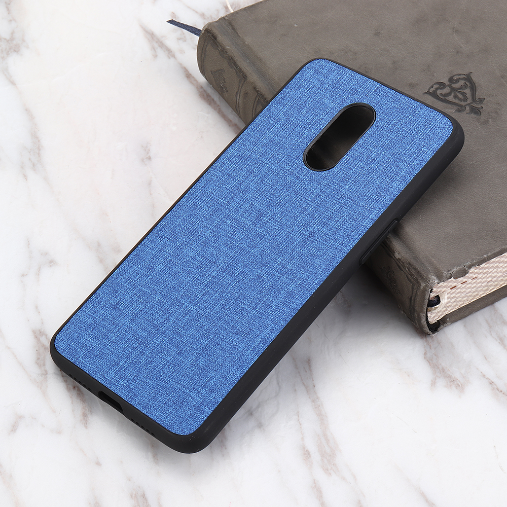Bakeey-Anti-Fingerprint-Canvas-PU-Leather-Protective-Case-for-Oneplus-7-1543479-6