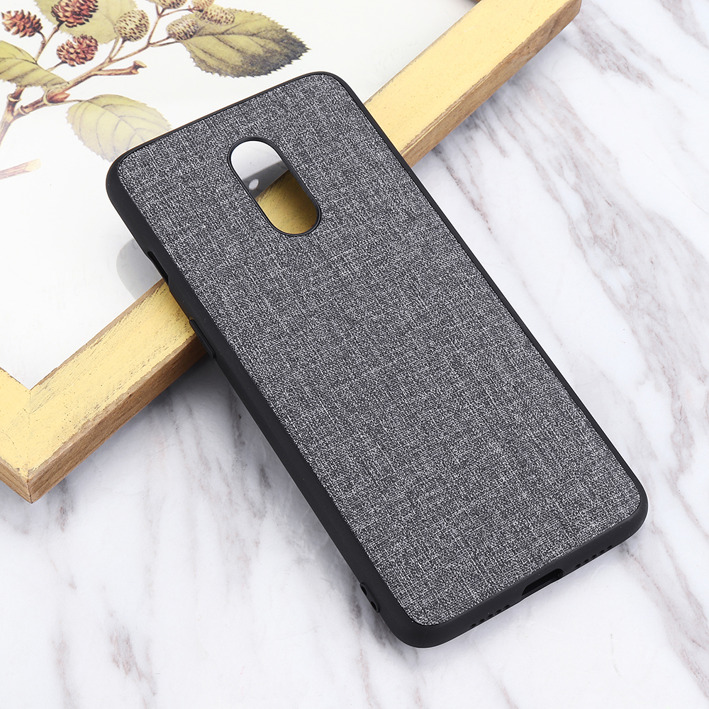 Bakeey-Anti-Fingerprint-Canvas-PU-Leather-Protective-Case-for-Oneplus-7-1543479-7
