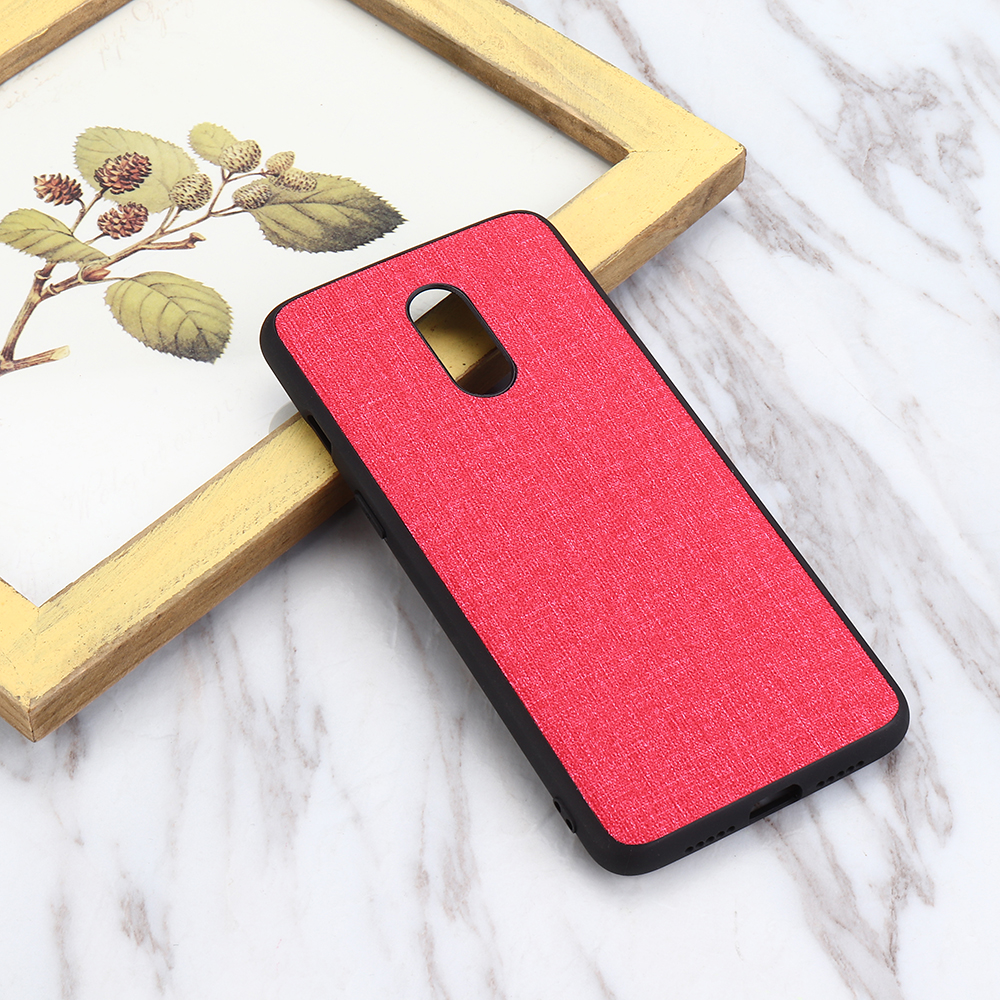 Bakeey-Anti-Fingerprint-Canvas-PU-Leather-Protective-Case-for-Oneplus-7-1543479-8