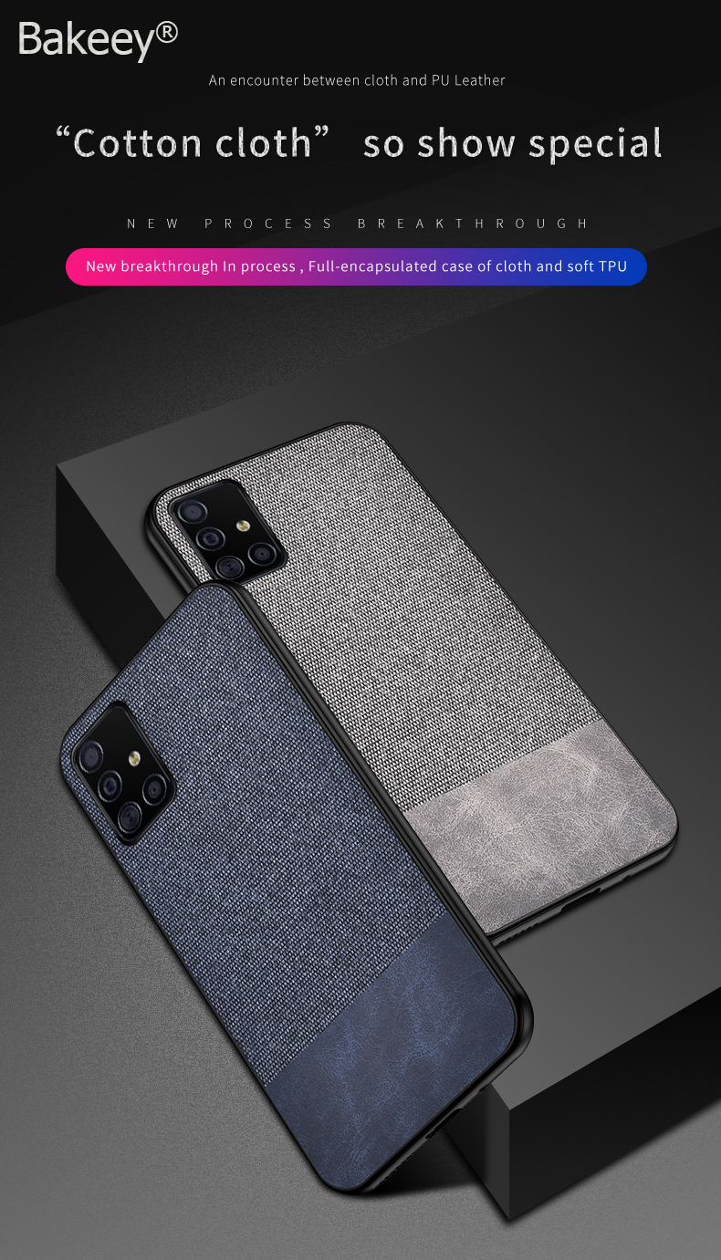 Bakeey-Anti-fingerprint-Cotton-Cloth-PU-Leather-Protective-Case-for-Samsung-Galaxy-A51-2019-1628063-1