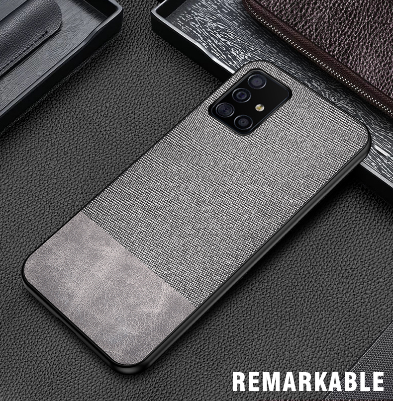 Bakeey-Anti-fingerprint-Cotton-Cloth-PU-Leather-Protective-Case-for-Samsung-Galaxy-A51-2019-1628063-11