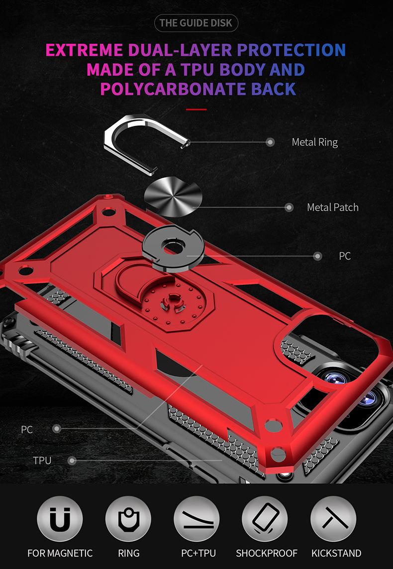 Bakeey-Armor-Magnetic-360-Degree-Rotating-Ring-Holder-PC-Shockproof-Protective-Case-for-iPhone-11-61-1639967-2