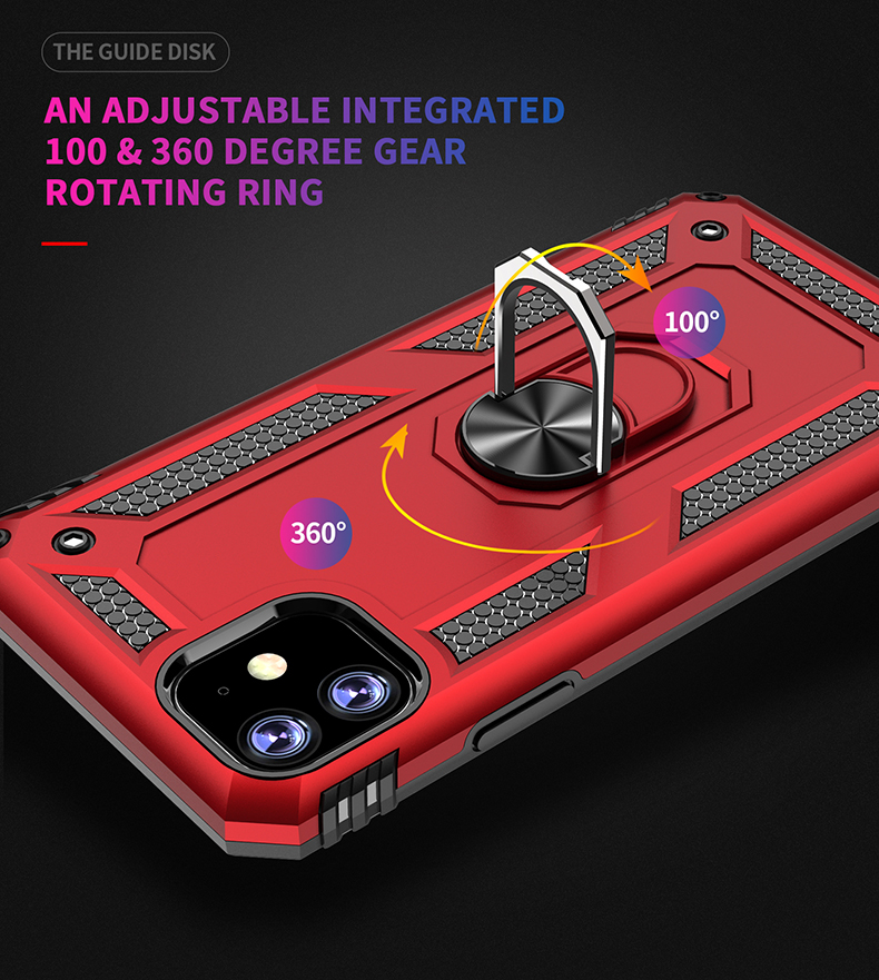 Bakeey-Armor-Magnetic-360-Degree-Rotating-Ring-Holder-PC-Shockproof-Protective-Case-for-iPhone-11-61-1639967-3