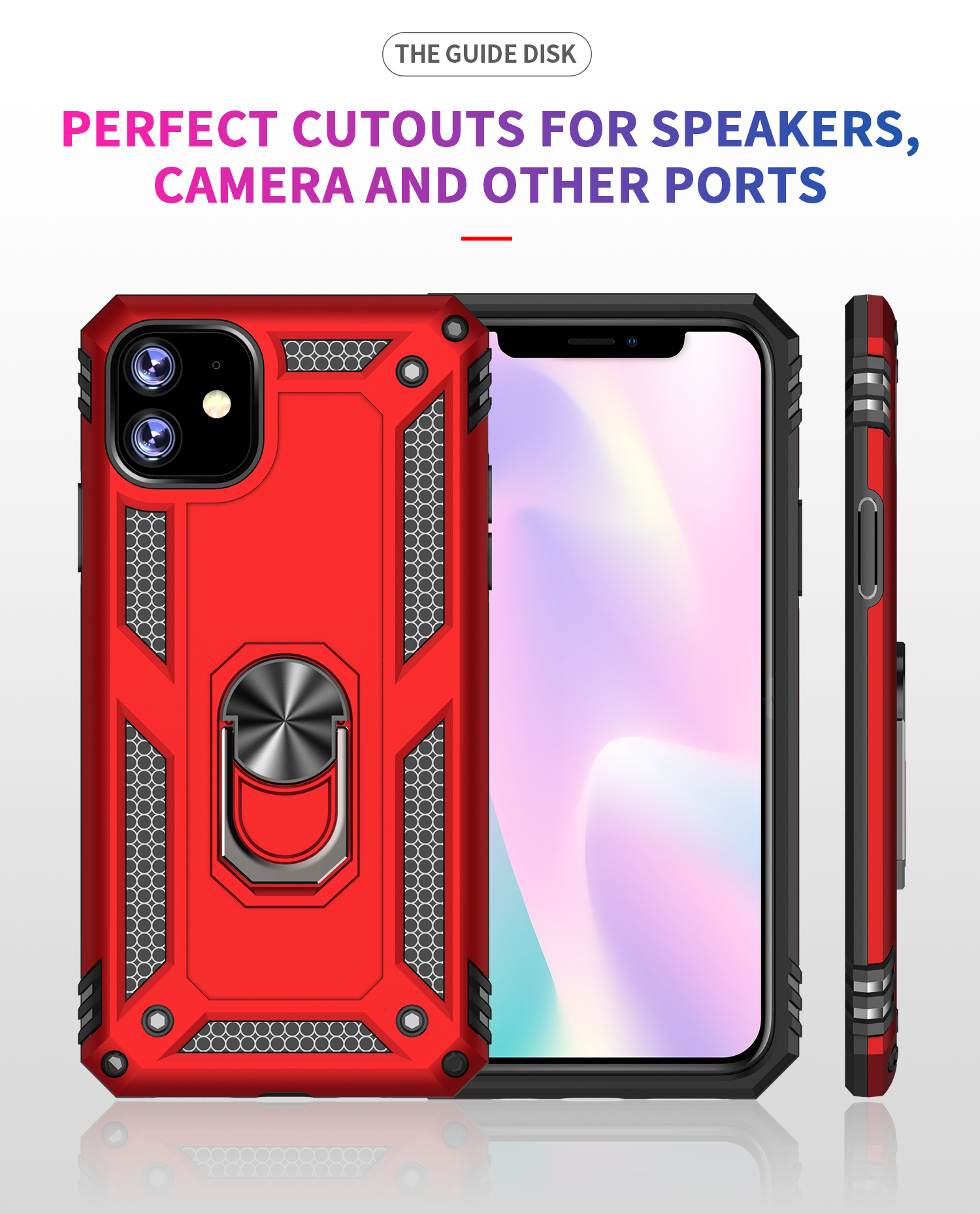 Bakeey-Armor-Magnetic-360-Degree-Rotating-Ring-Holder-PC-Shockproof-Protective-Case-for-iPhone-11-61-1639967-8