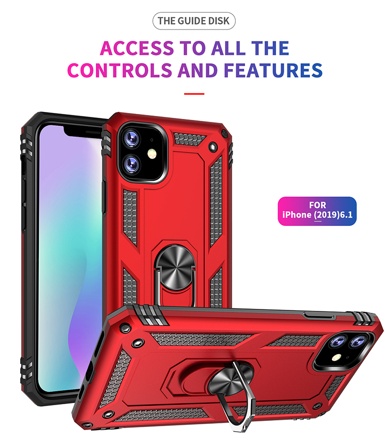 Bakeey-Armor-Magnetic-360-Degree-Rotating-Ring-Holder-PC-Shockproof-Protective-Case-for-iPhone-11-61-1639967-10